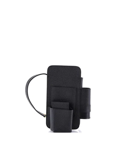 Pre-owned Pre-owned Hermes  Hermes Hermesway Phone Case Crossbody Bag Epsom In Black