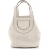 Pre-owned Hermes  Hermes In-the-loop Bag Clemence With Swift 18 In Gray
