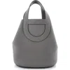 Pre-owned Hermes  Hermes In-the-loop Bag Clemence With Swift 23 In Gray