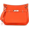 Pre-owned Hermes  Hermes Jypsiere Bag Clemence 28 In Burgundy