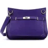 Pre-owned Hermes  Hermes Jypsiere Bag Clemence 28 In Purple