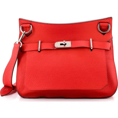 Pre-owned Hermes  Hermes Jypsiere Bag Clemence 31 In Pattern