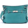 Pre-owned Hermes  Hermes Jypsiere Bag Clemence 34 In Blue