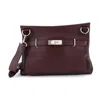 Pre-owned Hermes  Hermes Jypsiere Bag Clemence 34 In Burgundy