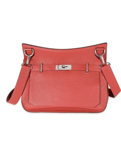 Pre-owned Pre-owned Hermes  Hermes Jypsiere Leather Handbag In Red