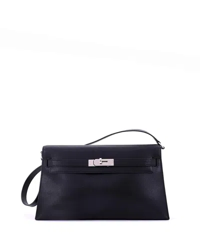 Pre-owned Pre-owned Hermes  Hermes Kelly Elan Shoulder Bag Chevre Chamkila In Black