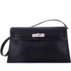 Pre-owned Hermes  Hermes Kelly Elan Shoulder Bag Chevre Chamkila In Black