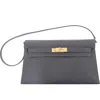Pre-owned Hermes  Hermes Kelly Elan Shoulder Bag Epsom In Gray