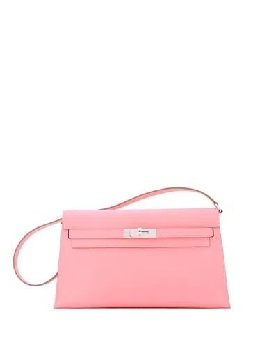 Pre-owned Pre-owned Hermes  Hermes Kelly Elan Shoulder Bag Epsom In Pink