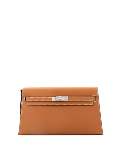Pre-owned Pre-owned Hermes  Hermes Kelly Elan Shoulder Bag Madame In Brown