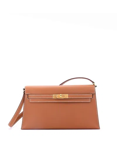 Pre-owned Pre-owned Hermes  Hermes Kelly Elan Shoulder Bag Madame In Brown