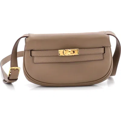 Pre-owned Hermes  Hermes Kelly Moove Bag Swift In Brown