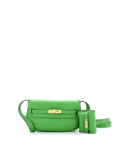 Pre-owned Pre-owned Hermes  Hermes Kelly Moove Bag Swift In Green