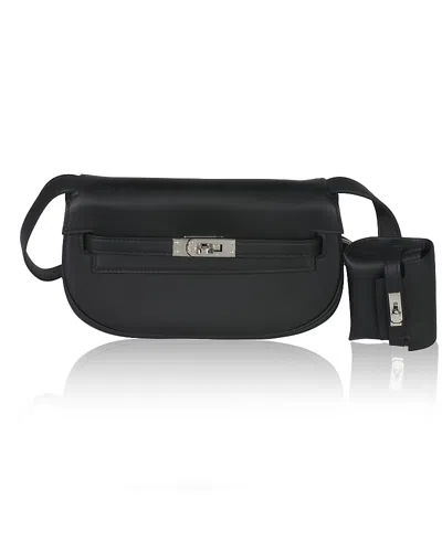 Pre-owned Pre-owned Hermes  Hermes Kelly Moove Leather Handbag In Black