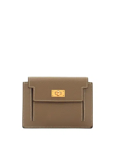 Pre-owned Pre-owned Hermes  Hermes Kelly Pocket Compact Wallet Epsom