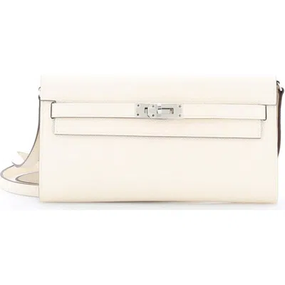 Pre-owned Hermes  Hermes Kelly To Go Wallet Verso Epsom