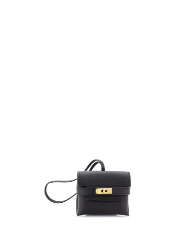 Pre-owned Pre-owned Hermes  Hermes Kellyfestival Bag Charm Swift In Black