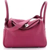 Pre-owned Hermes  Hermes Lindy Bag Clemence 26 In Pink