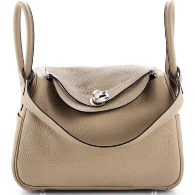 Pre-owned Hermes  Hermes Lindy Bag Clemence 26 In Brown