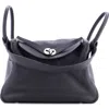 Pre-owned Hermes  Hermes Lindy Bag Clemence 30 In Black