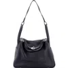 Pre-owned Hermes  Hermes Lindy Bag Clemence 30 In Black