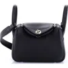 Pre-owned Hermes  Hermes Lindy Bag Clemence Mini In Black