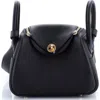 Pre-owned Hermes  Hermes Lindy Bag Clemence Mini In Black