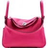 Pre-owned Hermes  Hermes Lindy Bag Evercolor 26 In Pink