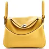 Pre-owned Hermes  Hermes Lindy Bag Evercolor 26 In Yellow