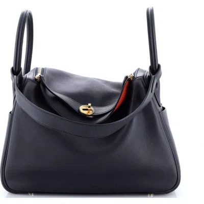 Pre-owned Hermes  Hermes Lindy Bag Verso Swift 30 In Purple