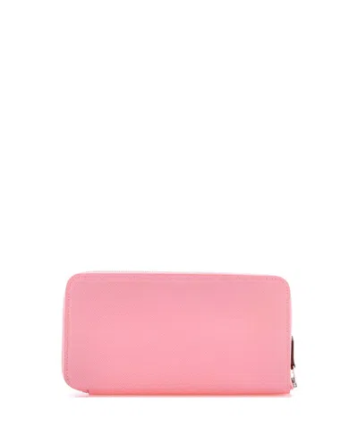 Pre-owned Pre-owned Hermes  Hermes Long Azap Zip Around Wallet Silk'in Epsom In Pink