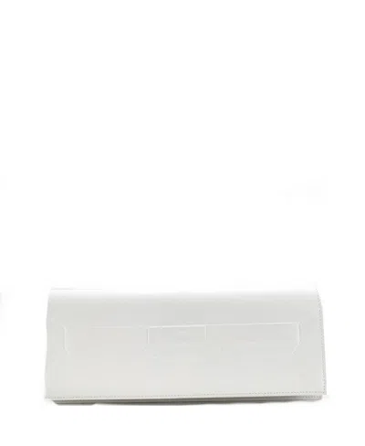 Pre-owned Pre-owned Hermes  Hermes Long Shadow Birkin Cut Clutch Swift In White