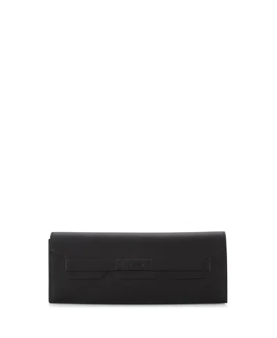 Pre-owned Pre-owned Hermes  Hermes Long Shadow Clutch Swift In Black
