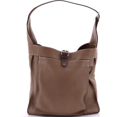 Pre-owned Hermes  Hermes Marwari Bag Clemence Gm In Brown