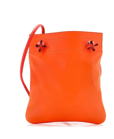 Pre-owned Pre-owned Hermes  Hermes Mini Aline Bag Milo Lambskin And Swift In Orange