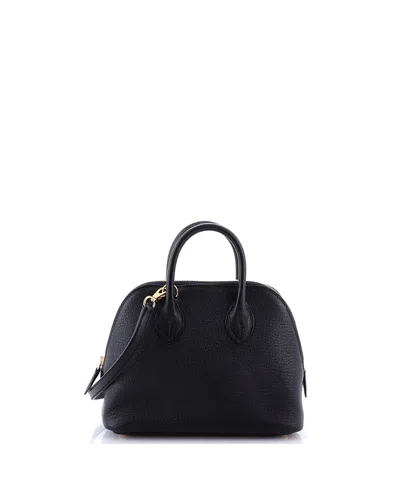 Pre-owned Pre-owned Hermes  Hermes Mini Bolide 1923 Bag Chevre Mysore In Black