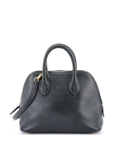 Pre-owned Pre-owned Hermes  Hermes Mini Bolide 1923 Bag Evercolor In Green