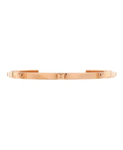 Pre-owned Pre-owned Hermes  Hermes Mini Clous Cuff Bracelet 18k Rose Gold