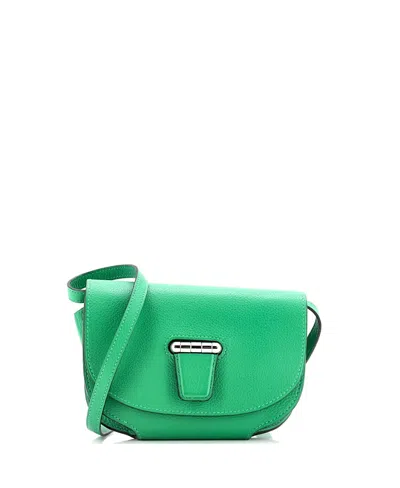 Pre-owned Pre-owned Hermes  Hermes Mini Convoyeur Crossbody Bag Evercolor In Green