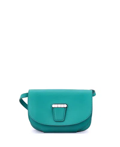 Pre-owned Pre-owned Hermes  Hermes Mini Convoyeur Crossbody Bag Swift In Blue