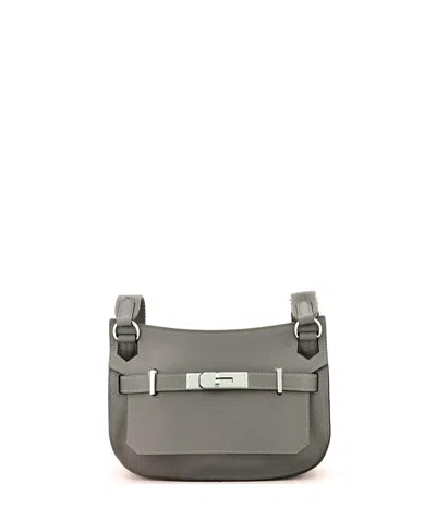 Pre-owned Pre-owned Hermes  Hermes Mini Jypsiere Bag Evercolor In Gray