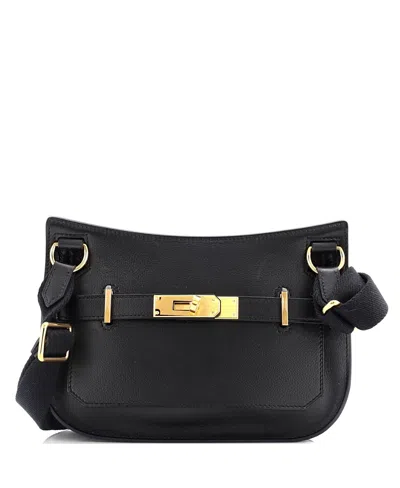 Pre-owned Pre-owned Hermes  Hermes Mini Jypsiere Bag Evercolor In Black