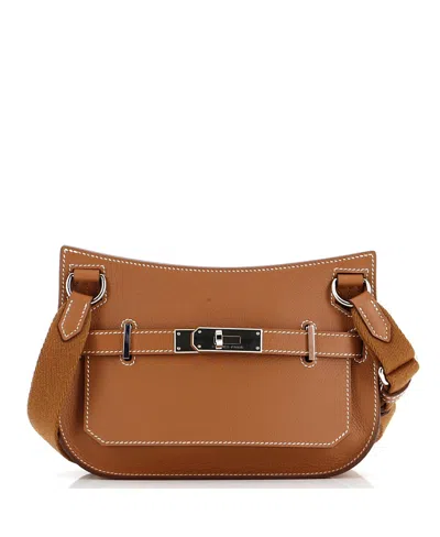 Pre-owned Pre-owned Hermes  Hermes Mini Jypsiere Bag Evercolor In Brown
