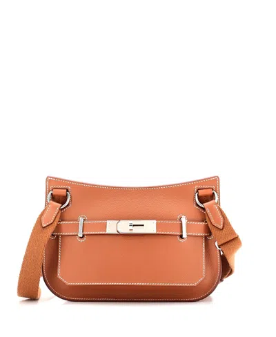 Pre-owned Pre-owned Hermes  Hermes Mini Jypsiere Bag Evercolor In Brown