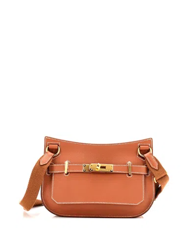 Pre-owned Pre-owned Hermes  Hermes Mini Jypsiere Bag Evercolor In Brown