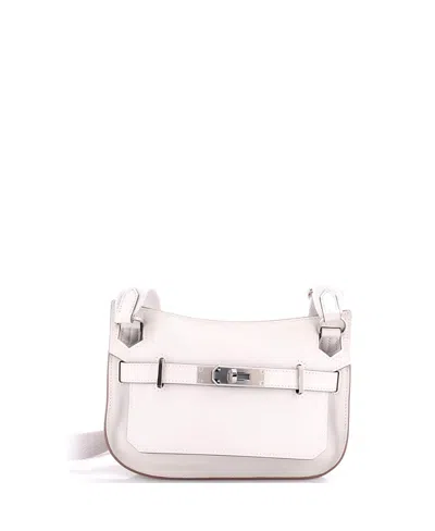 Pre-owned Pre-owned Hermes  Hermes Mini Jypsiere Bag Swift In Neutral