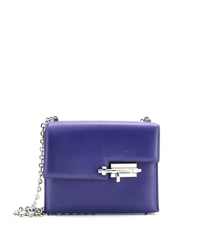 Pre-owned Pre-owned Hermes  Hermes Mini Verrou Chaine Bag Tadelakt In Blue