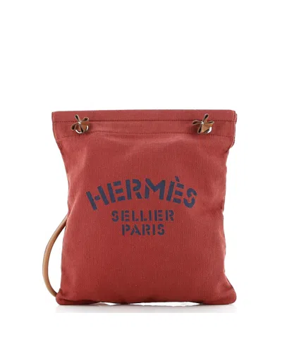 Pre-owned Pre-owned Hermes  Hermes Mm Aline Bag Toile In Red