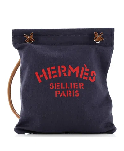 Pre-owned Pre-owned Hermes  Hermes Mm Aline Bag Toile In Blue