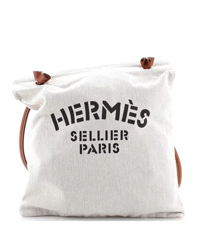 Pre-owned Pre-owned Hermes  Hermes Mm Aline Bag Toile In Neutral